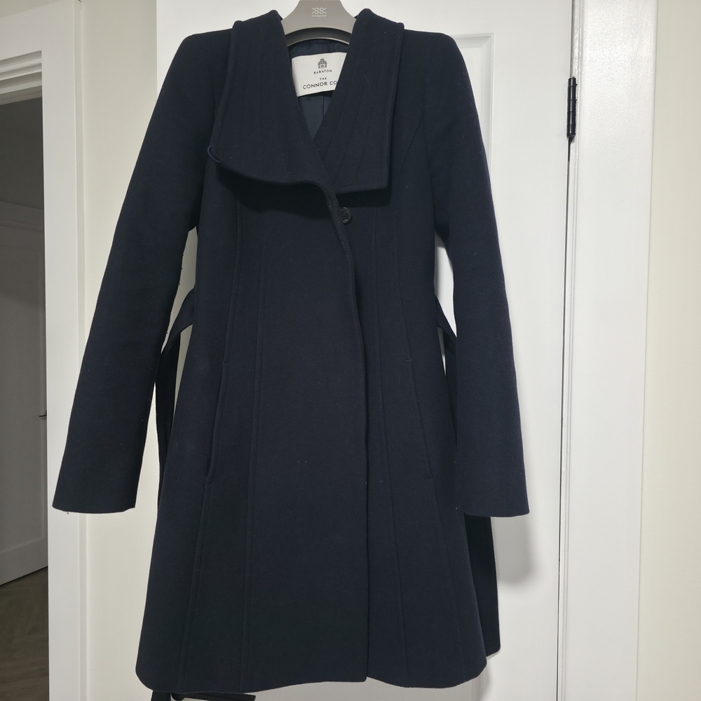 Babaton The Connor Coat XS Navy